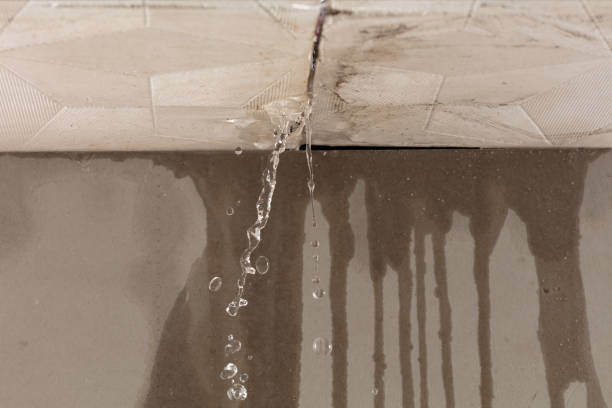 Professional Burst Pipe Cleanup technician working in Strafford, NH
